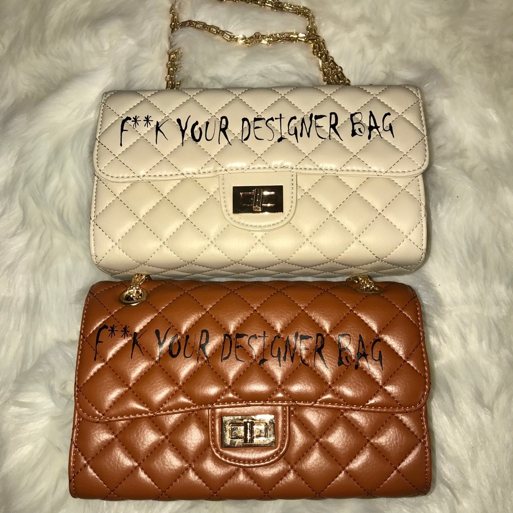 Quilted crossbody handbag